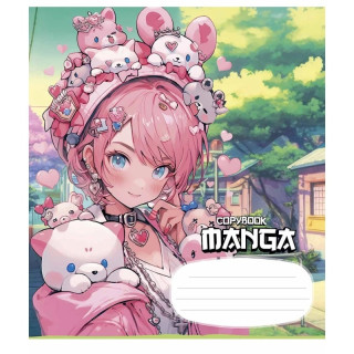Тетрадь ученическая "Manga style" 024-3323K-3 в клетку, 24 листов