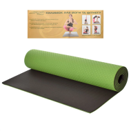 Йогамат. Килимок для йоги MS 0613-1 матеріал TPE 