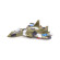 Детская игрушка Самолет Стилет ORION 254v2OR камуфляж опт, дропшиппинг