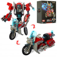 Іграшковий трансформер J8015A робот + мотоцикл