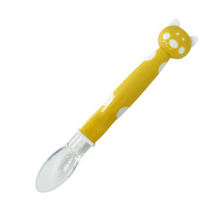 Детская силиконовая ложка "Хрюшка" MGZ-0114(Yellow)