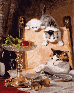 Картина по номерам "Любители сыра ©Генриетта Роннер-Книп" Идейка KHO4329 40x50 см