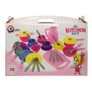Детский Кухонный набор посуды №4 ТехноК 3275TXK, 38 предметов