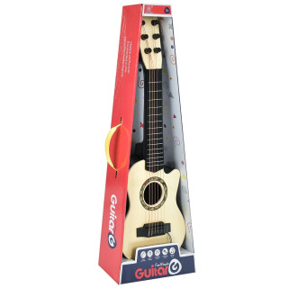 Детская гитара Fan Wingda Toys 898-28TC 55 см 6 струн, медиатор, бежевый