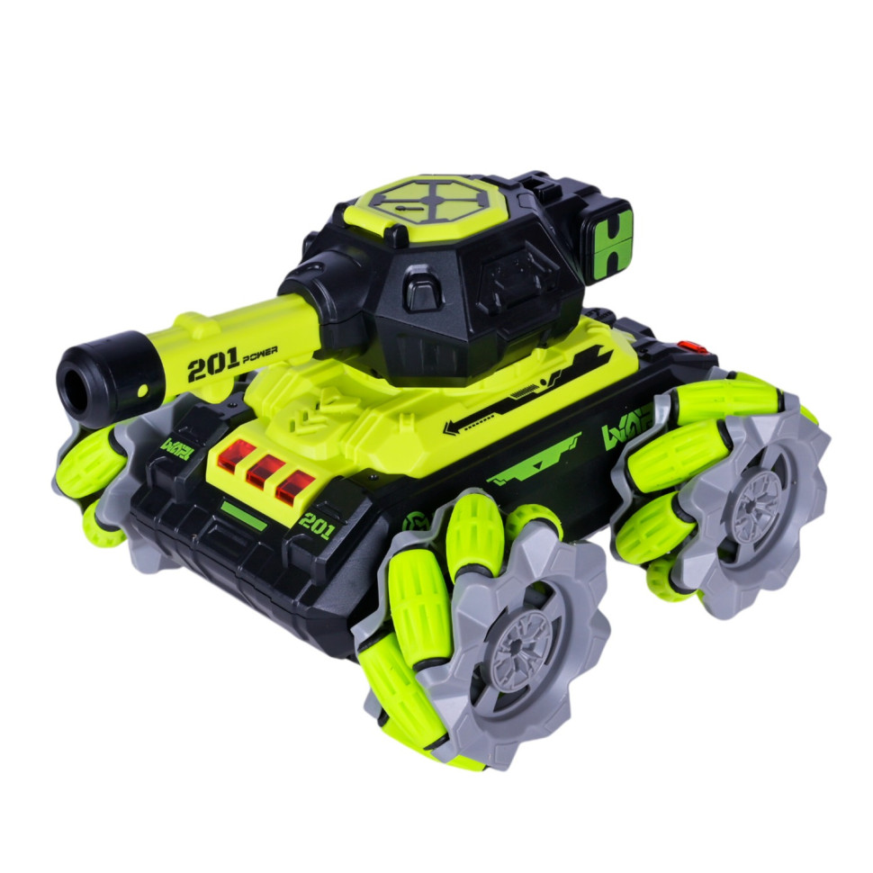 Танк на радиоуправлении KT907A(Light-Green) стреляет гелем, звук, свет опт, дропшиппинг