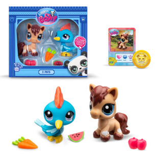 Игровой набор "Фермерская Фиеста" Littlest Pet Shop 00529 аксессуары и 2 фигурки