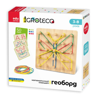 Развивающая игра "Математический планшет 5х5" Igroteco 900415 поле 15х15 см
