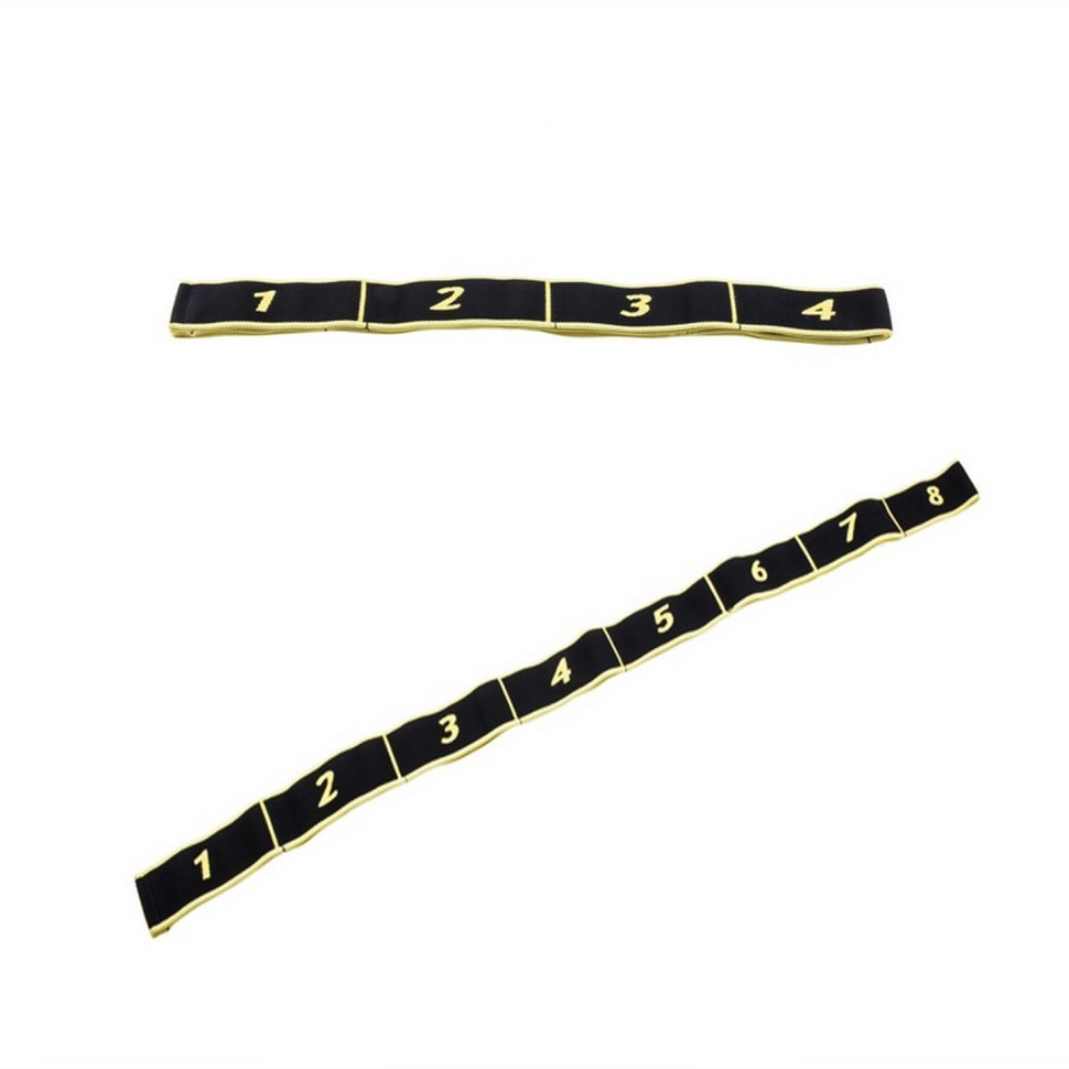 Еспандер гумова-стрічка Elastiband BJOY NE-ELASTI-2Y, жовто-чорна - гурт(опт), дропшиппінг 
