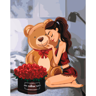 Картина по номерам."One million roses" KHO4606, 40х50 см
