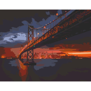 УЦЕНКА!!! Картина по номерам "Golden Gate Bridge" Art Craft 11003-AC-UC 40х50 см