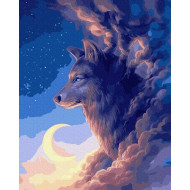 Картина по номерам "Волк в облаках" Brushme BS35848 40х50 см
