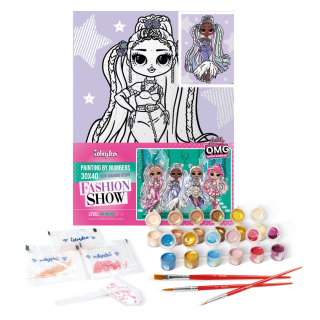 Картина по номерам "L.O.L. Surprise! O.M.G. Fashion show Lady Braids" KHO6272, 30х40 см