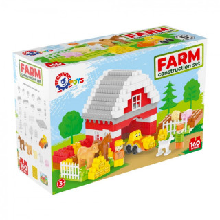 Детский игровой конструктор "Ферма" 0327TXK пластик, 160 деталей