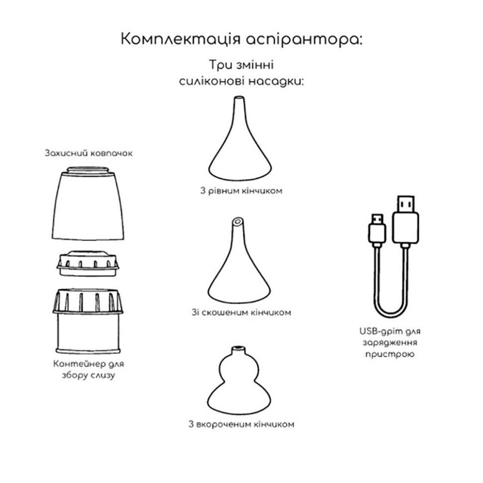 Електронний аспіратор назальний MGZ-0726 три режими інтенсивності всмоктування - гурт(опт), дропшиппінг