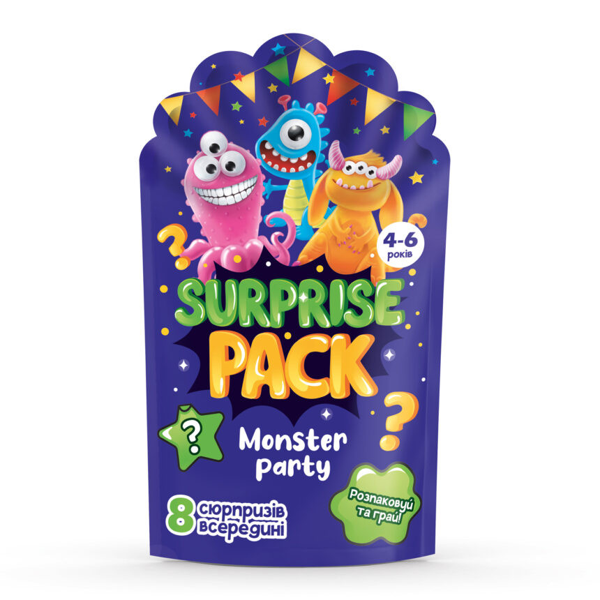 Набір сюрпризів Surprise pack "Monster party" Vladi Toys VT8080-03 Укр