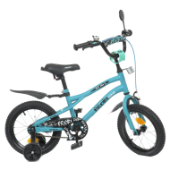 Велосипед детский PROF1 Y14253-1 14 дюймов, бирюзовый