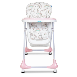 Стільчик для годування Bambi M 3233 Unicorn Pink
