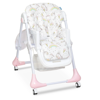 Стільчик для годування Bambi M 3233 Unicorn Pink