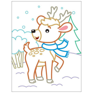 Детские цветные раскраски "Пингвиненок" 18701, 2-3 года