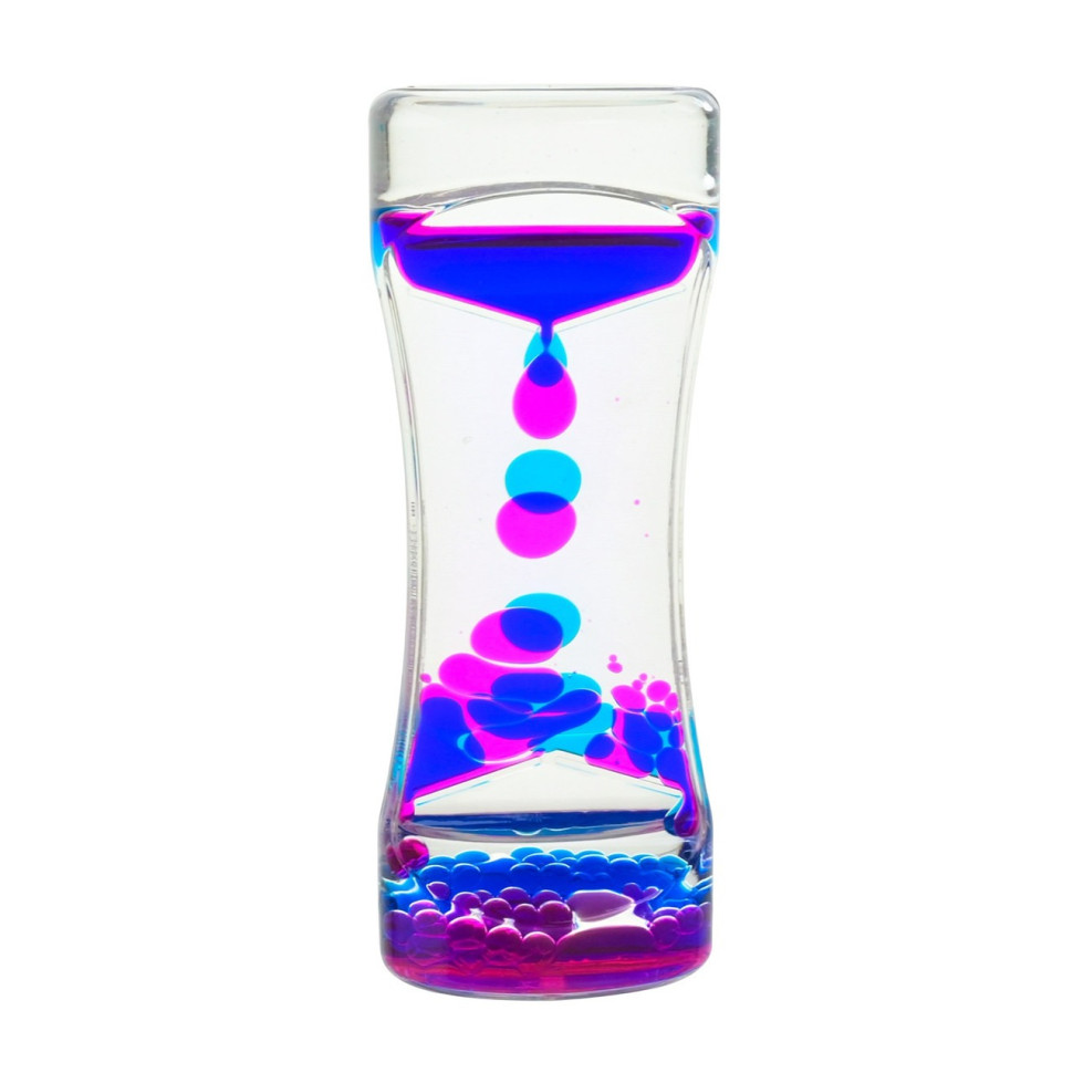 Пісочний годинник XX-3(Pink) рожевий, з гелевою рідиною, 13,5 см - гурт(опт), дропшиппінг 