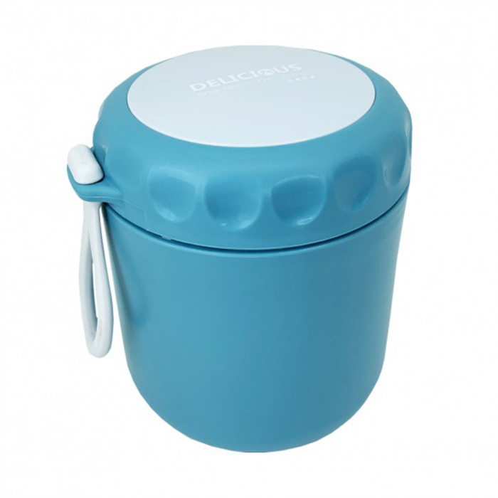 Ланчбокс з ложкою MGZ-0122(Blue) 430 мл - гурт(опт), дропшиппінг 