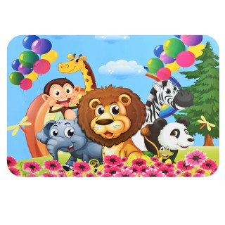 Дитячий столик A19-ZOO, складаний, стільниця 60 х 40 см, 1 стільчик