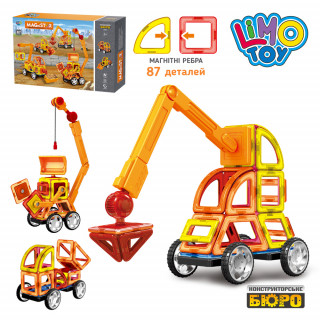 Магнитный конструктор  LT6001, 87 деталей
