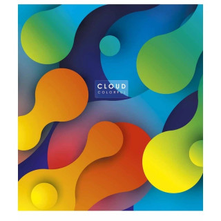 Тетрадь общая "Cloud colorful" 048-3161K-5 в клетку, 48 листов
