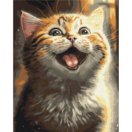 Картина по номерам "Вдохновенный котик" ©Marianna Pashchuk BS53803, 40х50 см