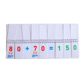 Раздаточный материал "Сложение и вычитание в пределах 1000" 10106104, 108 разрезанных карточек