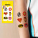 Набор временных татуировок "Значки супергерои" X-204, 6 картинок опт, дропшиппинг