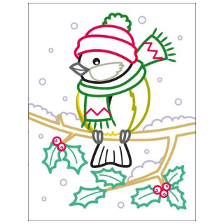 Детские цветные раскраски "Санта и друзья" 18712, 2-3 года