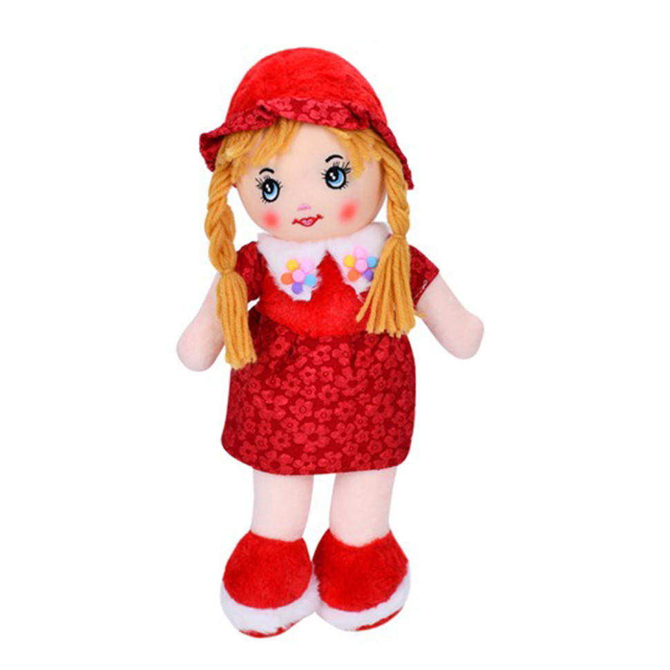 Детская игровая кукла FG240408152A-1(Red) 38 см, мягконабивная, петелька опт, дропшиппинг