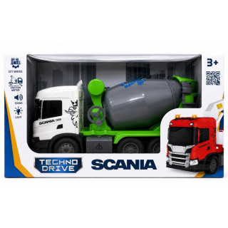 Автомодель детская "Бетоносмеситель Scania" OC-6402 серии "Big Truck", свет и звук