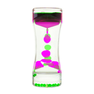 Песочные часы XX-3(Green) зеленый, с гелевой жидкостью, 13,5 см