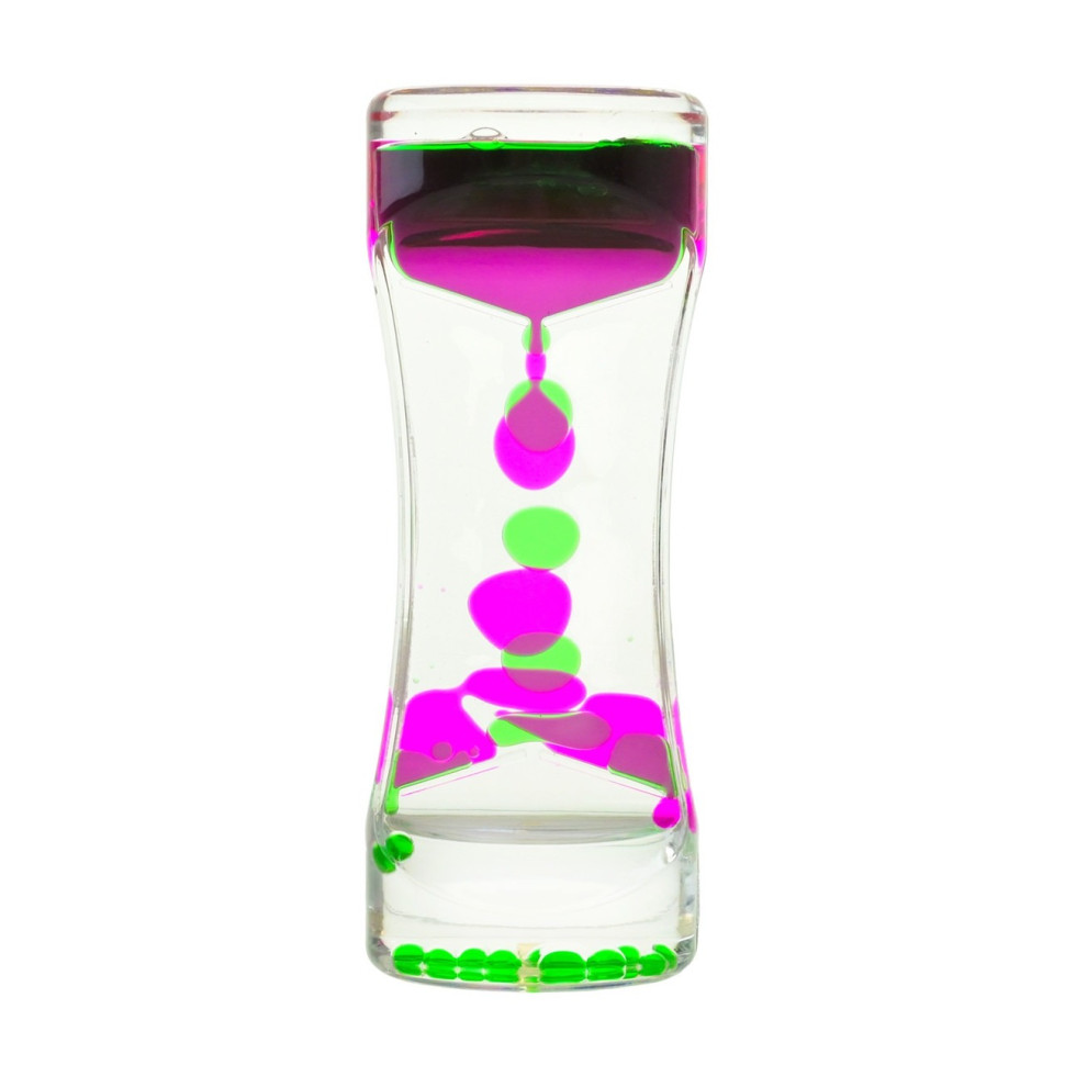 Пісочний годинник XX-3(Green) зелений, з гелевою рідиною, 13,5 см - гурт(опт), дропшиппінг
