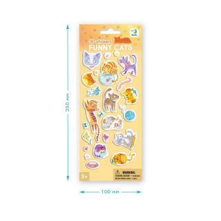 Набор 3D-наклеек "Забавные котики" DoDo 300845