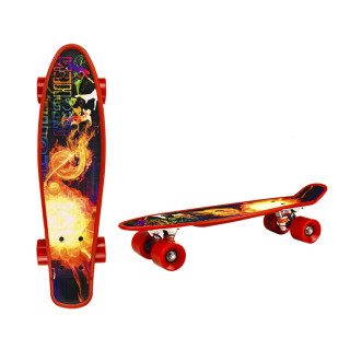 Детский скейт, пенни борд 22" SC20404 (RL7T) Fireball, PU колеса, дека 56*15 cm