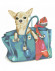 Картина за номерами. Rosa "Собачка в жіночій сумочці" 35х45см N00013224 - гурт(опт), дропшиппінг 