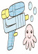 Детская водная раскраска : Игрушки 734011, 8 страниц опт, дропшиппинг