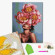 Алмазна мозаїка "Дівчина в квітучій півонії" © Mykhailyshyna Daria DBS1062 Brushme 40х50 см - гурт(опт), дропшиппінг 