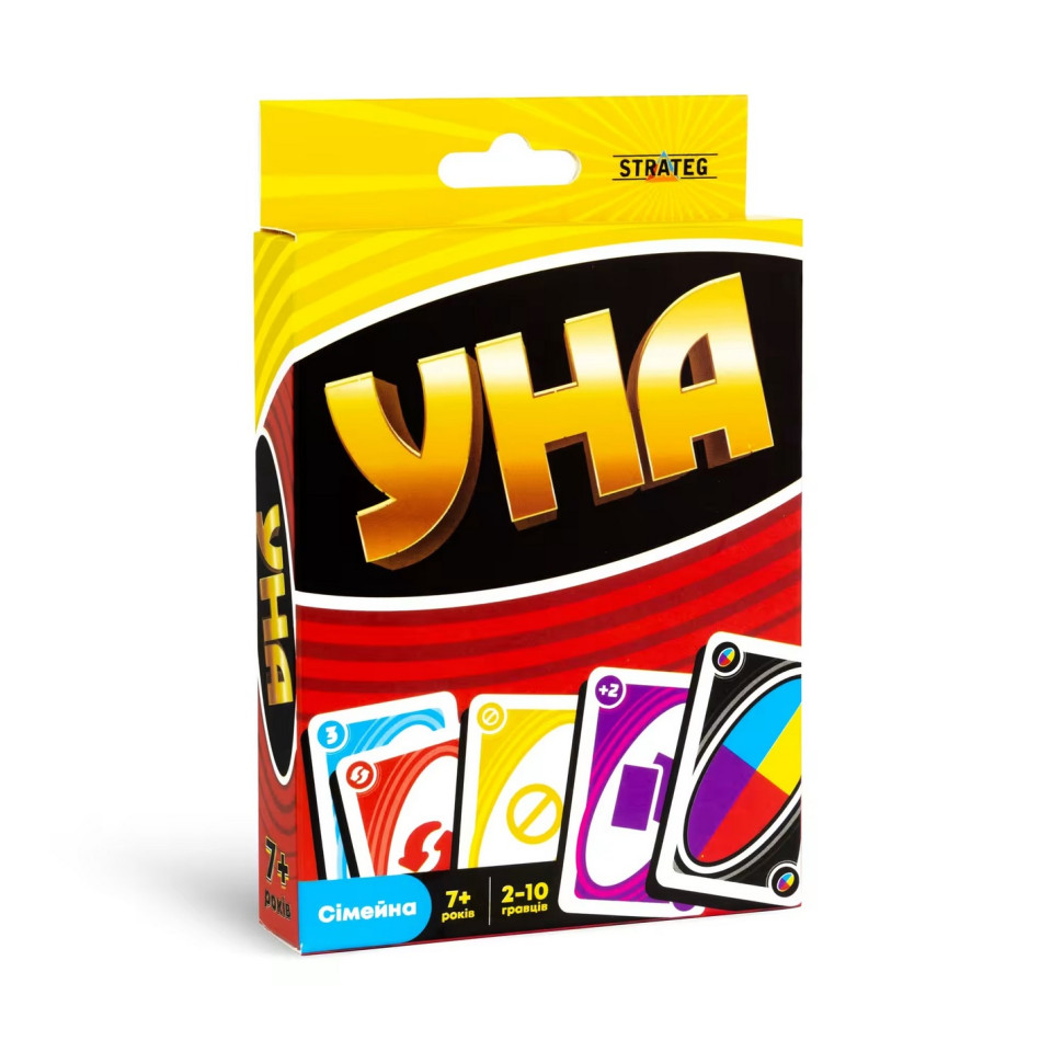 Карточная настольная игра «УНА classic» 30447 на украинском языке опт, дропшиппинг
