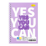 Блокнот для записей Yes you can АП-1708-4 А5, 80 листов, пружина сбоку опт, дропшиппинг