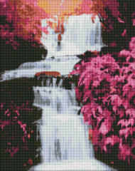 Алмазная мозаика "Тропический водопад" Идейка AMO7236 40х50 см