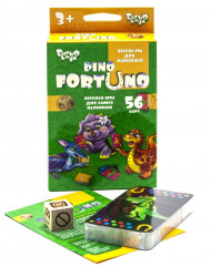Детская развивающая настольная игра "Dino Fortuno" UF-05-01, 56 карточек