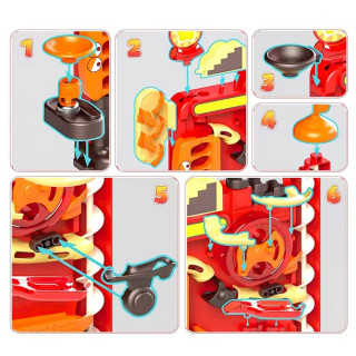 Детская развивающая игра "Вертикальная 3D трасса" 216-2Y 6 шариков