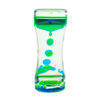 Песочные часы XX-3(Blue) голубой, с гелевой жидкостью, 13,5 см