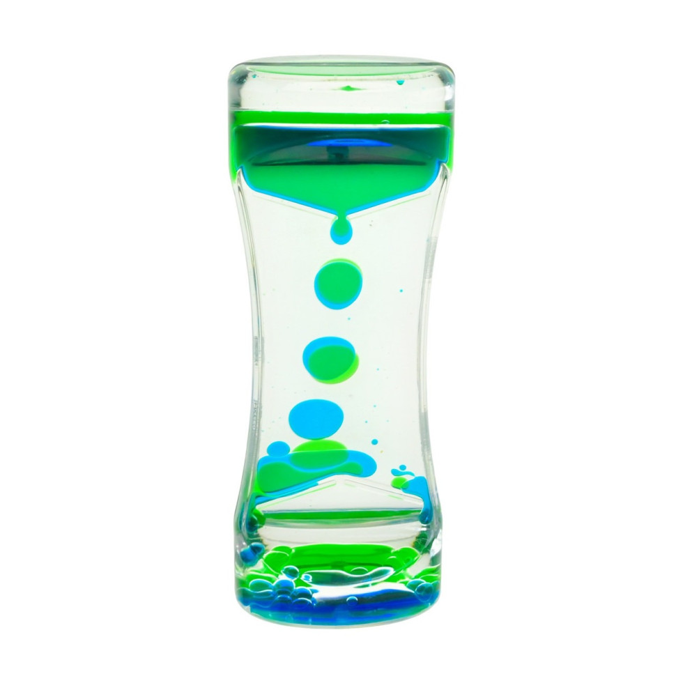 Песочные часы XX-3(Blue) голубой, с гелевой жидкостью, 13,5 см опт, дропшиппинг