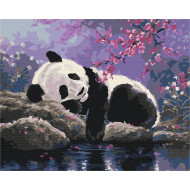 Картина по номерам "Сладкий сон панды" Brushme BS25108 40х50 см