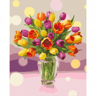 Картина по номерам. "Солнечные тюльпаны" KHO3064, 40х50 см